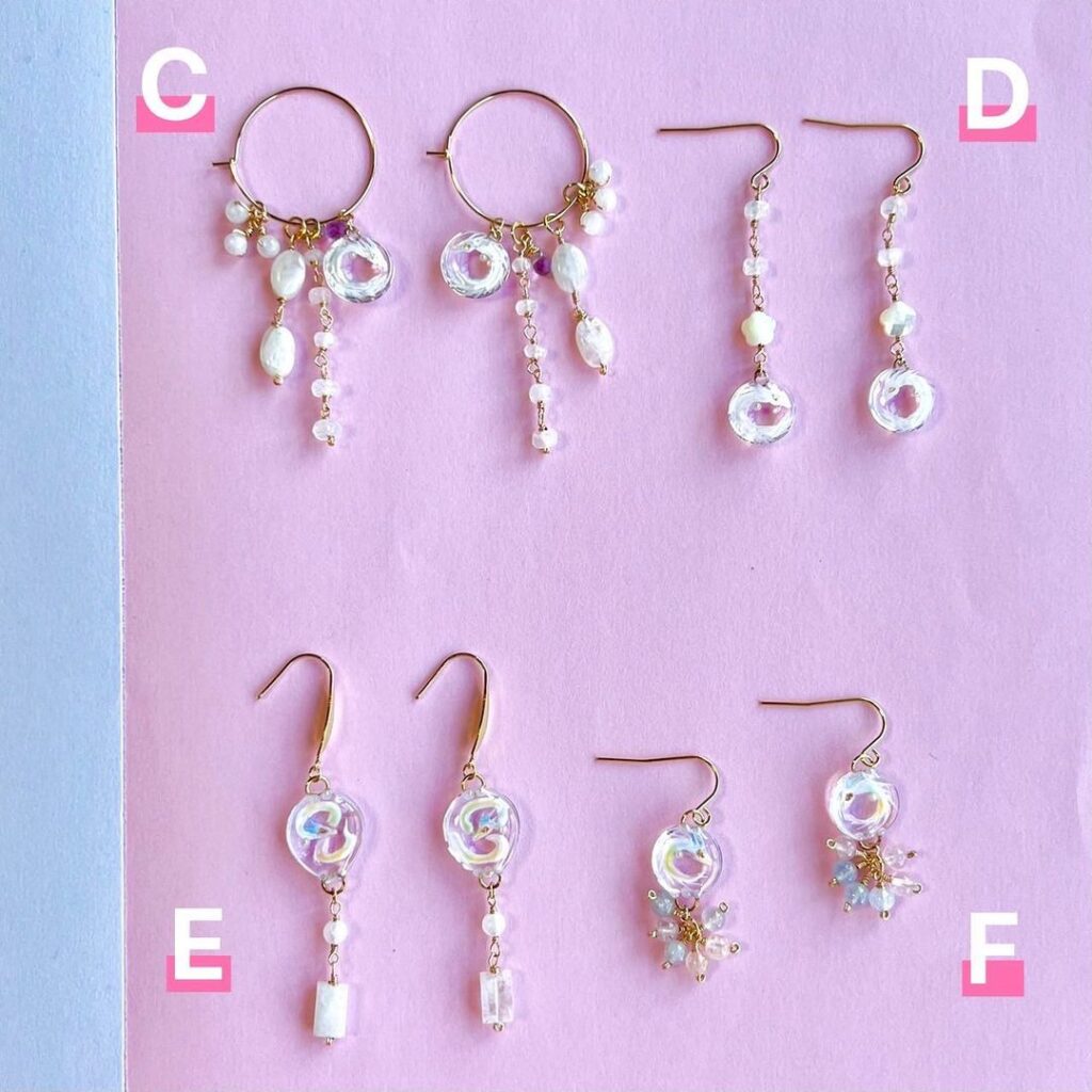 Ryujin pierced earrings